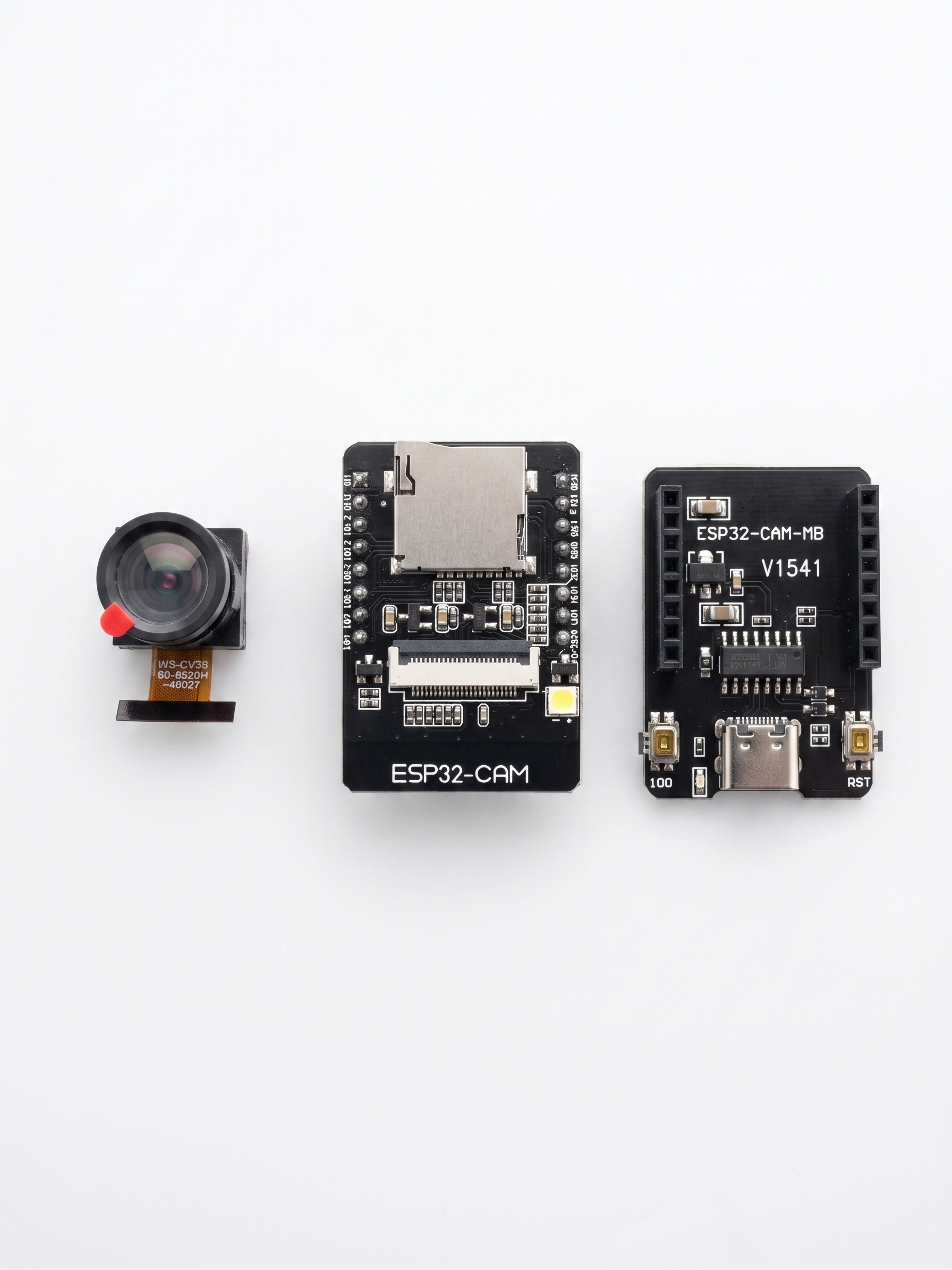 ESP32-CAM Geliştirme Seti (OV3660 Kamera + MB Programlayıcı)