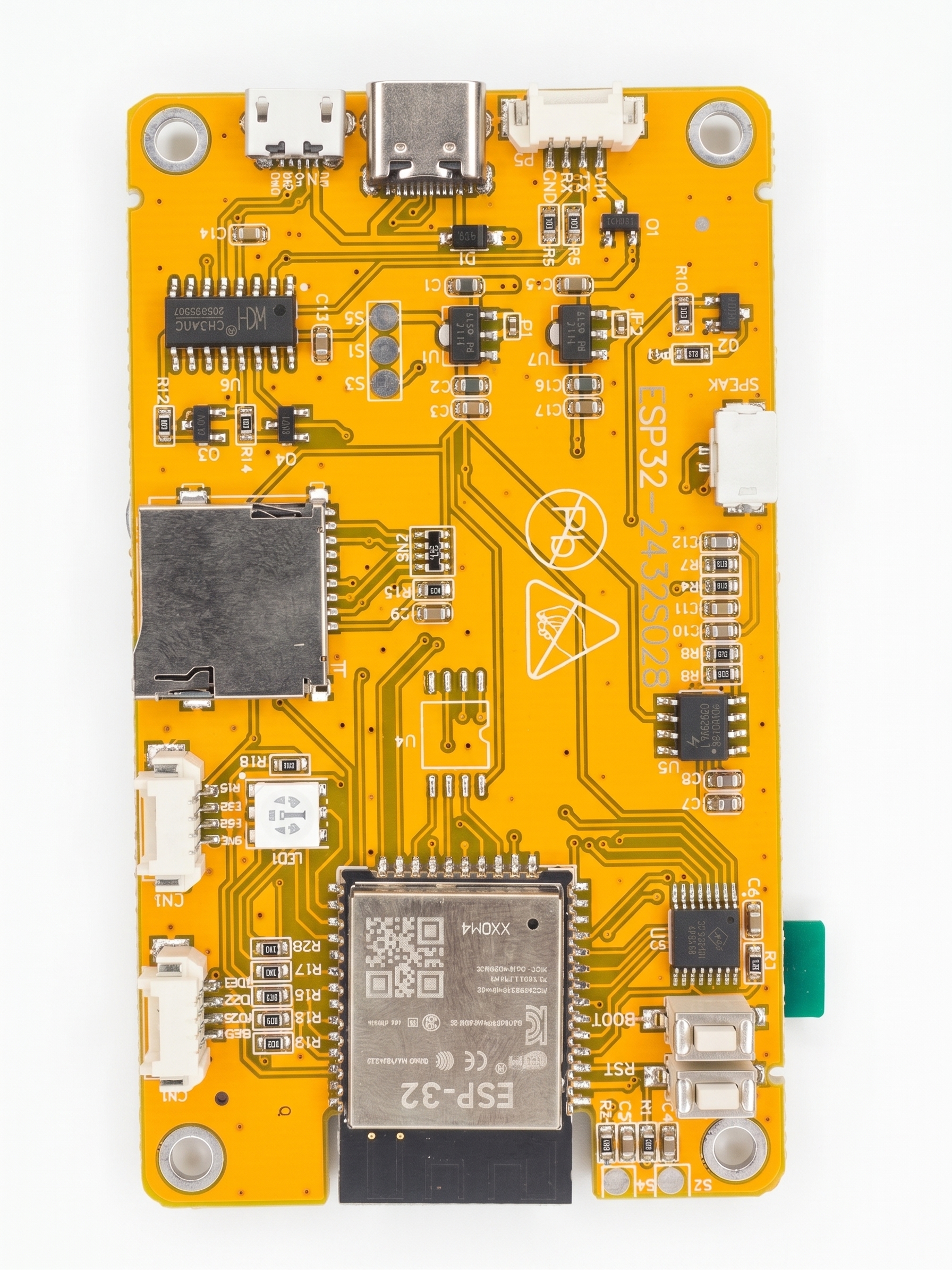 ESP32 Geliştirme Kartı 2.8 İnç Dokunmatik Ekranlı Wifi + Bluetooth Development Board (Kablo Dahil)
