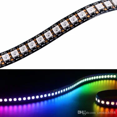 WS2812E 5050 RGB Adreslenebilir LED Şerit (144 LED/m, DC5V, IP20, 5m Makara)