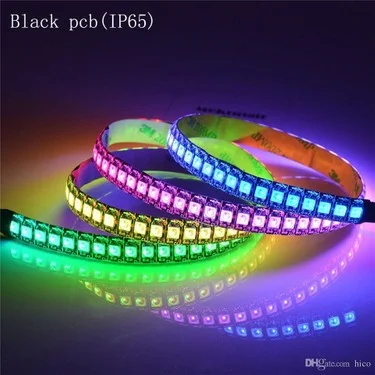 WS2812E 5050 RGB Adreslenebilir LED Şerit (144 LED/m, DC5V, IP20, 5m Makara)